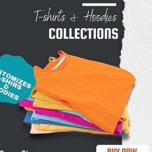 Customize hoodies, and T-shirts